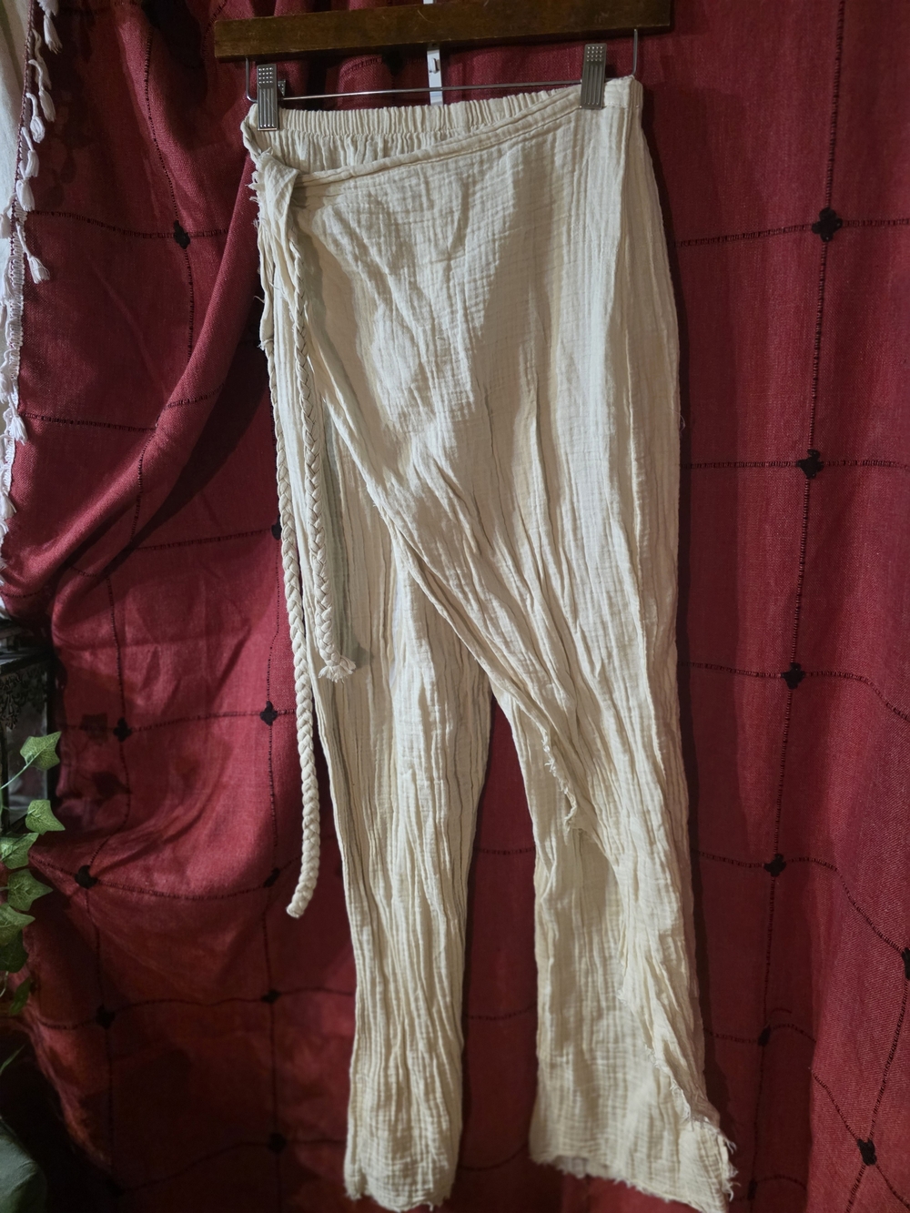 Turkish Cotton Gauze Wrap Pants